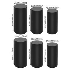 Metal Pedestal Stands Black Cake Stands For Desserts 6PCs Durable Anti-Scratch