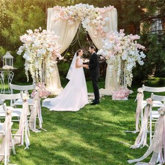 Heavy Duty Wedding Backdrop Stand Party Background Drape Support Adjustable Kit