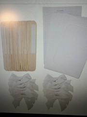 Simplicity Wedding Fan Kit 24ct DIY Printable Personalized w/ Handles & Bows HTF