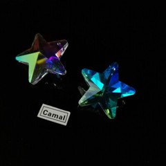 10PC 29mm Star ABcolor Crystal Prism Pendant Bead SunCatcher Charms Ornament DIY