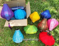 Set of 20 pcs Vietnam bamboo silk lanterns 40 cm for wedding party decoration