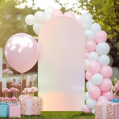 Arch Cover Backdrop Cover 1 Pieces Elastic for Wedding Birthday Photo Background
