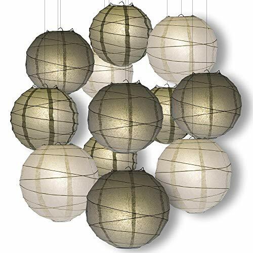 Quasimoon White, Silver and Grey Wedding Celebration Party Pack Crisscross Ri…