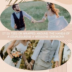 Handfasting Cord 68 Inch Ivory White Wedding Lasso for Ceremony Rustic Cotton