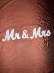 Mr & Mrs Wooden Letters 3D Stand Up Or Lay Down Wedding table decoration