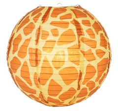 SET of 4 Japanese Chinese 14″ Round Paper Lantern Giraffe Print Home Party Decor
