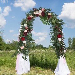 Multicolor Artificial Floral Garland 9ft For Wedding Home Party Decoration