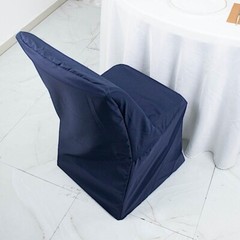 10 Navy Blue LIFETIME FOLDING CHAIR COVERS Wedding Banquet Decorations