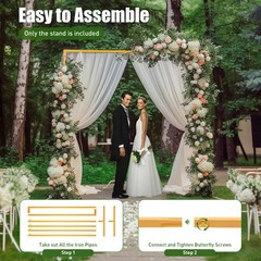 Balloon Arch Base Display Stand Kit Decoration Balloon For Wedding Party 6.56ft