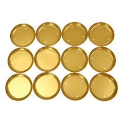6 Pcs Columnar Gold Decorative Flower Stands Display Stand For Weddings 20*60cm
