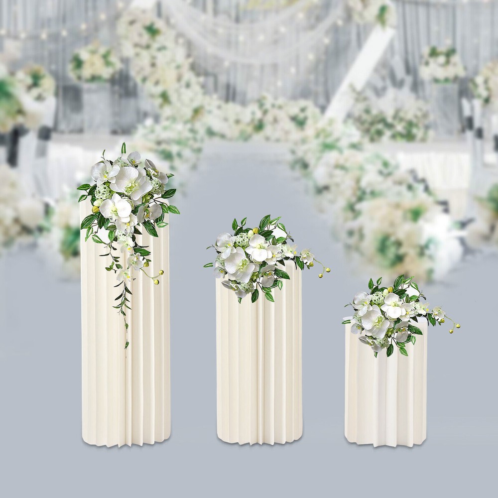 3pc Foldable Cardboard Centerpiece Display,Wedding Centerpieces Cardboard Vases