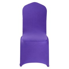 VEVOR 50PCS Purple Stretch Spandex Folding Chair Covers for Wedding Party Dining