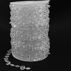 Garden Hot Clear Party Wedding Curtain Bead 33ft Garland Strand Room for acrylic