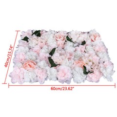 6x Silk Artificial Flower Wall Panel Wall Hanging Wedding Venue Decor 40x60cm US