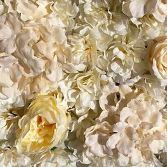 6pcs Artificial Flower Wall Hydrangea Panel Mat Pad Wedding Backdrop 60×40 cm