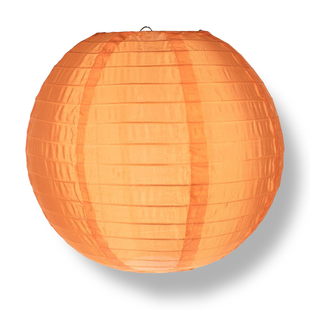 10″ Orange Nylon Lantern, Durable Hanging Decoration