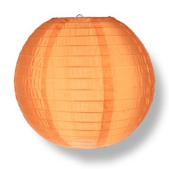 10″ Orange Nylon Lantern, Durable Hanging Decoration