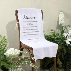 Reserved Memorial Wedding Chair Sign with love from Heaven Cotton Linen Weddi…