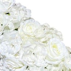1m Artificial Rose Silk Flower Row Arrangement Wedding Arch Backdrop Wall Decor