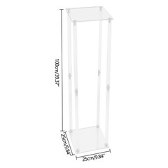 2PCS 39″ Acrylic Flower Stand Column Vase Centerpieces Clear Wedding Decoration
