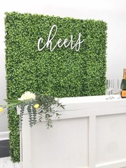 Cheers Sign for Backdrop,Wedding Bar Sign,Wedding Grass Wall Decor for Bridal…