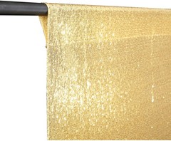Juya Delight 4 x 6ft Gold Sequin Photography Curtain