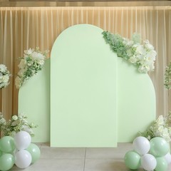 Set Of 3 Wedding Arch Cover Double Sided High Elasticity Arch Backdrop Decor
