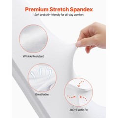 100PCS Spandex Stretch Chair Covers White for Wedding Party Banquet Decoration