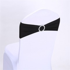 Spandex Stretch Round Buckle Chair Sashes Wedding Party Banquet Decor 10/25/50