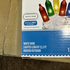 CHRISTMAS LIGHTS:50 LED Multi-Color Wedding Beautiful Save Energy White Wire NEW