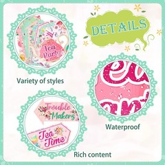20 Pieces Floral Tea Party Sign Decorations Directional Cardboard Yard Signs …