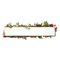 Elegant Red Floral Arrangement Row Wedding Backdrop Staircase Fence Decoration