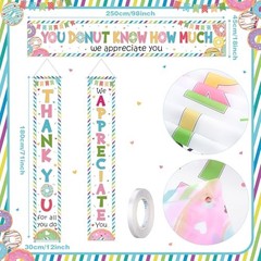 Tingjoo 3 Pcs Employee Appreciation Banner Thank You Door Porch Decor for