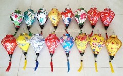 Set 16 Vietnamese Silk Lanterns 22cm for Outdoor Party Decor – Tents decor