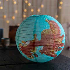 12in Flower Printed Paper Lantern Chinese Japanese Style for Wedding Party Decor