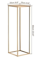 23.6in 2 Pcs Tall Gold Metal Flower Stand for Wedding Table Centerpieces Decor
