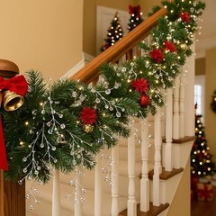 Crystal Garland Strands Clear Ice Wire Crystal Garland for Winter Wonderland