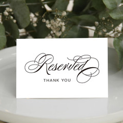 10 Pack Reserved Signs for Weddings & Parties, Reservation Cards for Tables 4 X