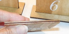 Table Number 1-10 Shower Wedding Party Family Reunions Wooden Natural 4″ by 3″