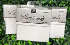 50 White Seating Place Cards-Any Formal Event – Wedding Celebration