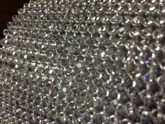 real stones rhinestone ribbon diamond sparkle crystal wedding cake banding