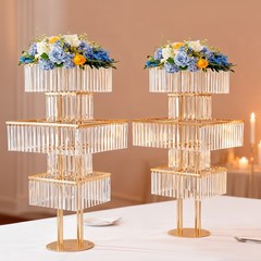 2 PCS Flower Stands, 5 Tiers Flower Vase Stands, 125cm(H) Wedding Flower Stands