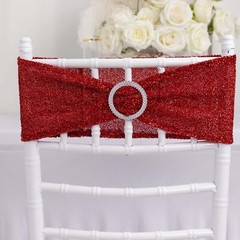 5 RED Spandex Chiavari Chair Cushion Covers Wedding Reception Party