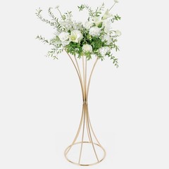 5/10Pcs Gold Metal Flower Stand 20″ Wedding Table Centerpiece Vase Holder Decor