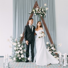 Extra Tall Natural Pine Wood Wedding Arch Backdrop Stand Party Events Decoration