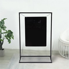 Black Poster Stand Metal Wedding Venue Decor Stand Black Welcome Sign Arch Stand