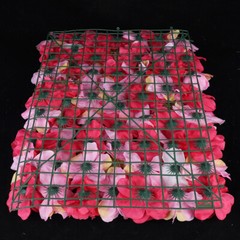 12pcs Rose Flower Wall Panels Artificial Silk Wedding Decor Party Home Floral!