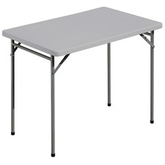 Folding Table 3ft Rectangular All-Occasion Plastic Folding Event Table for In…