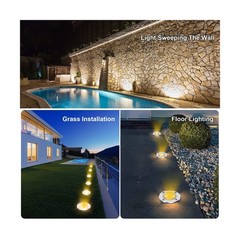 4 Pack 3w 12v Low Voltage In-ground Lights LED Landscape Light Waterproof IP6…