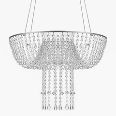 60CM Acrylic Swing Cake Rack Stunning Sparkling Chandelier Stand Suspended Cake